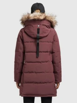 Khujo Manteaux Dhiver Manteau D’hiver Cloren Femme Rouge Foncé -Khujo 009f039426c779dad5069c108e9dc492