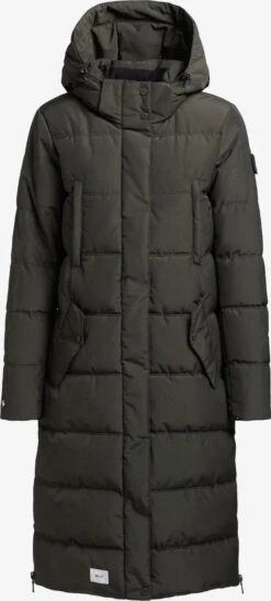 Khujo Manteaux Dhiver Manteau D’hiver Kleo Femme Vert Foncé
