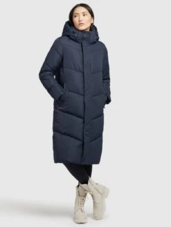Khujo Manteaux Dhiver Manteau D’hiver Torino 3 Femme Bleu Foncé -Khujo 03188ff702c4663b60ee90a85a18a3a6