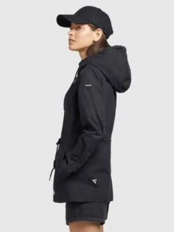 Khujo Vestes De Mi-saison Veste Mi-saison SESIA Femme Noir -Khujo 040f27111c41c6fa35c77079ec33de2c