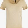 Khujo T-shirts T-shirt PERGOLA Femme Jaune Clair -Khujo 04fad0c9394e73fa033ff584ba657c46