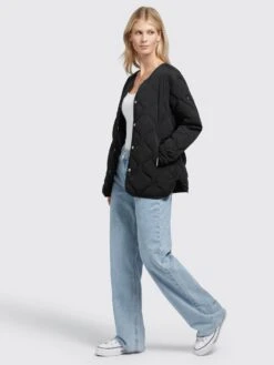 Khujo Vestes De Mi-saison Veste Mi-saison Yuna Femme Noir -Khujo 06612cf063dbe7646581081477f9eae3