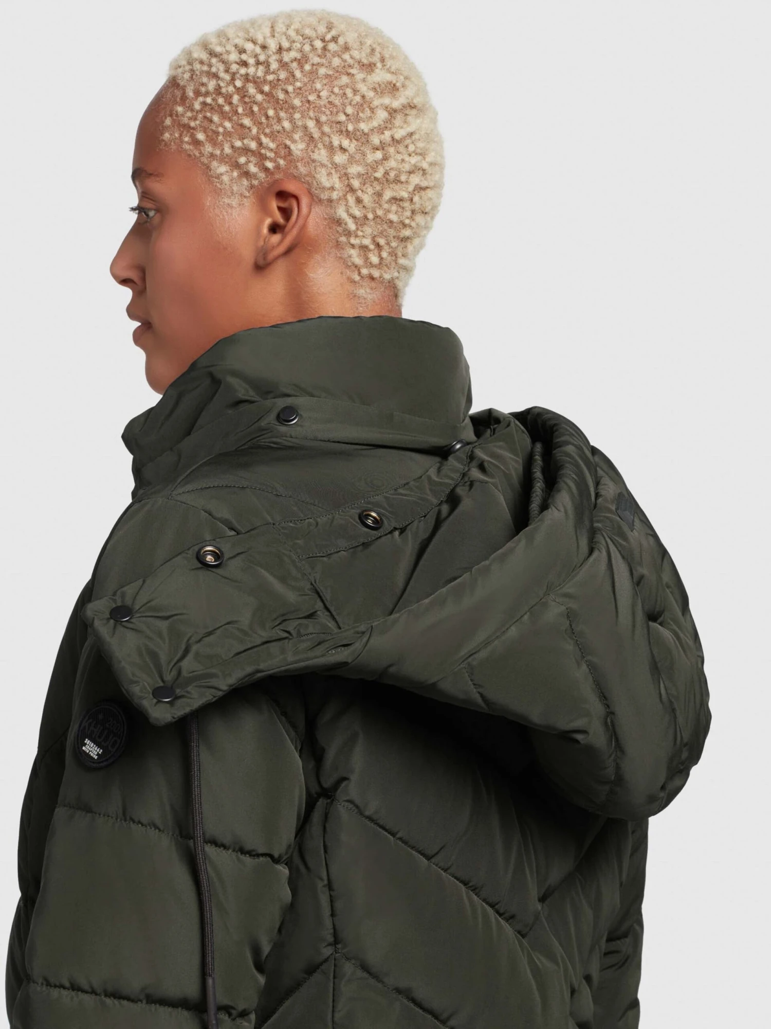 Khujo Manteaux Courts Manteau D’hiver Cups Femme Vert Foncé 10 Khujo Manteaux Courts Manteau D’hiver Cups Femme Vert Foncé - Image 8