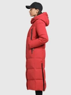 Khujo Manteaux De Mi-saison Manteau Mi-saison Melona Femme Rouge -Khujo 09dea1697e0191a8d7e48396dfeaea3c