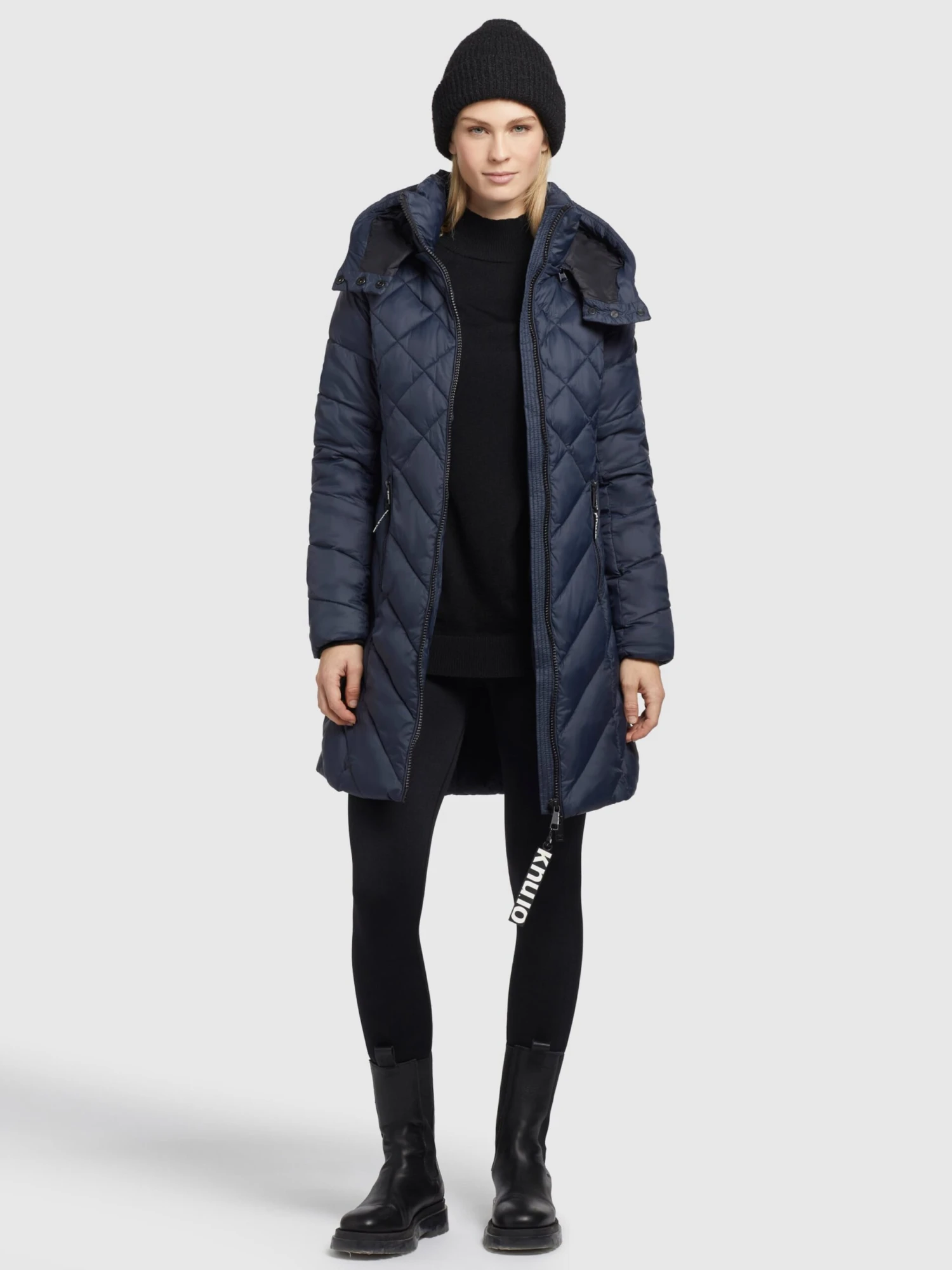 Khujo Manteaux De Mi-saison Manteau Mi-saison Aneth Femme Bleu Marine 5 Khujo Manteaux De Mi-saison Manteau Mi-saison Aneth Femme Bleu Marine - Image 3