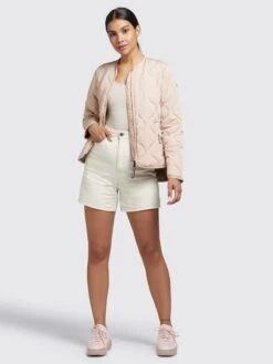 Khujo Vestes De Mi-saison Veste Mi-saison Alma Femme Rose Clair -Khujo 0ad5d424ed4eca0da1b45f75422dc2dc