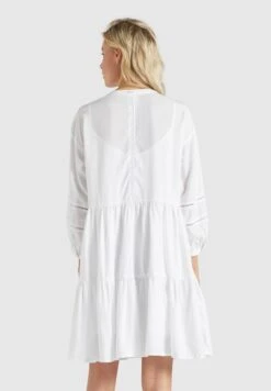 Khujo Robes Fluides Robe-chemise Crepes Femme Blanc 14 Khujo Robes Fluides Robe-chemise Crepes Femme Blanc -Khujo 0d32323d4abfbbeb6c6bda39fe064fc8