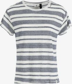 Khujo T-shirts T-shirt MATAMA Femme Marine / Blanc