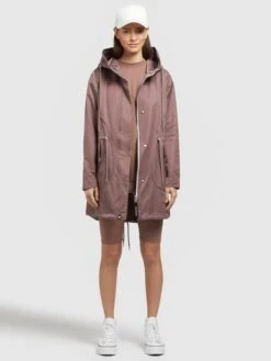 Khujo Parkas Parka Mi-saison ONDA2 Femme Marron -Khujo 13e95f92e589e922c0fb5e4b5657fe77