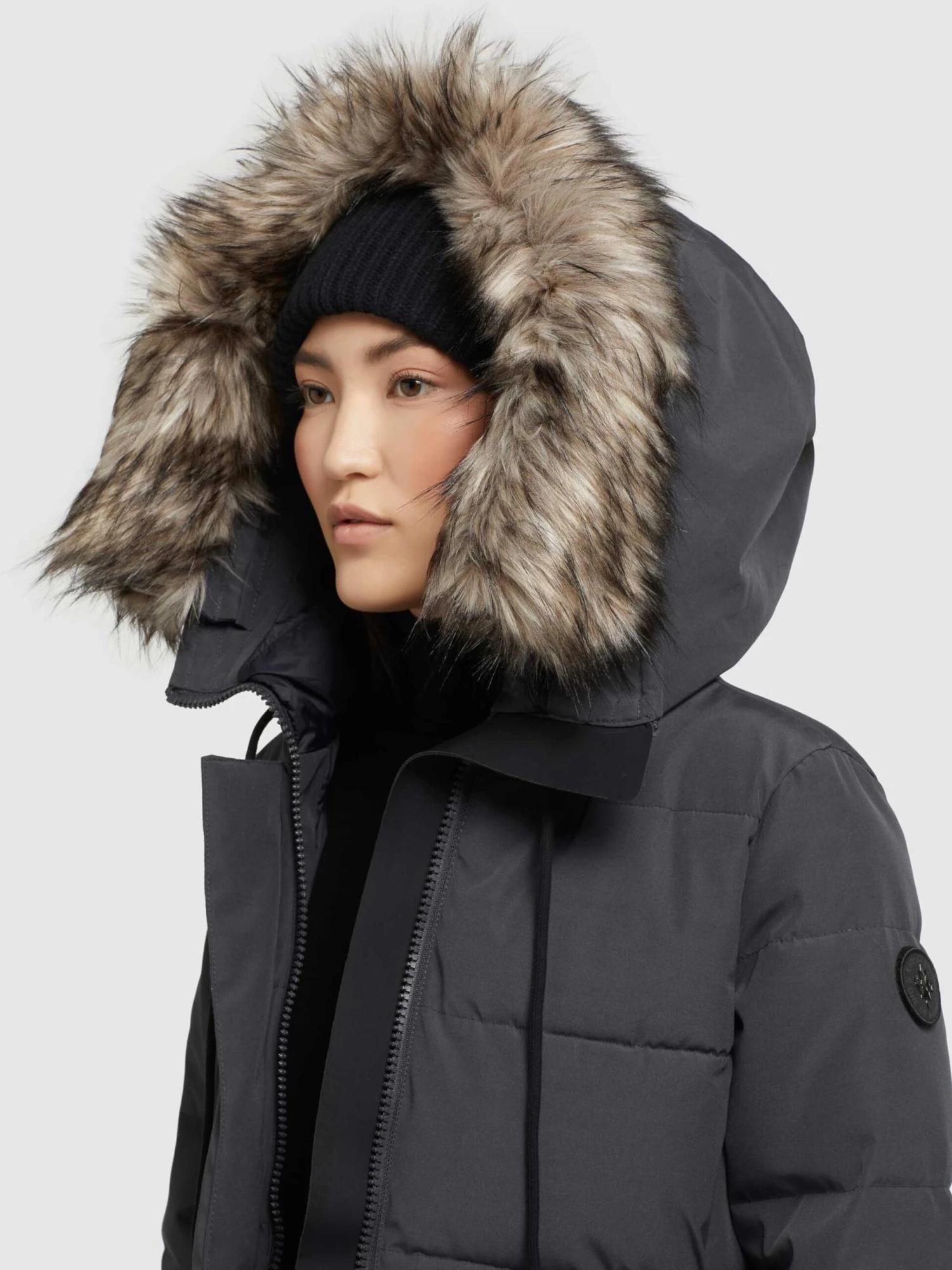 Khujo Manteaux Dhiver Manteau D’hiver LOLL Femme Anthracite 9 Khujo Manteaux Dhiver Manteau D’hiver LOLL Femme Anthracite - Image 7