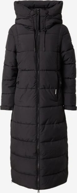 Khujo Manteaux Dhiver Manteau D’hiver Deria Femme Noir