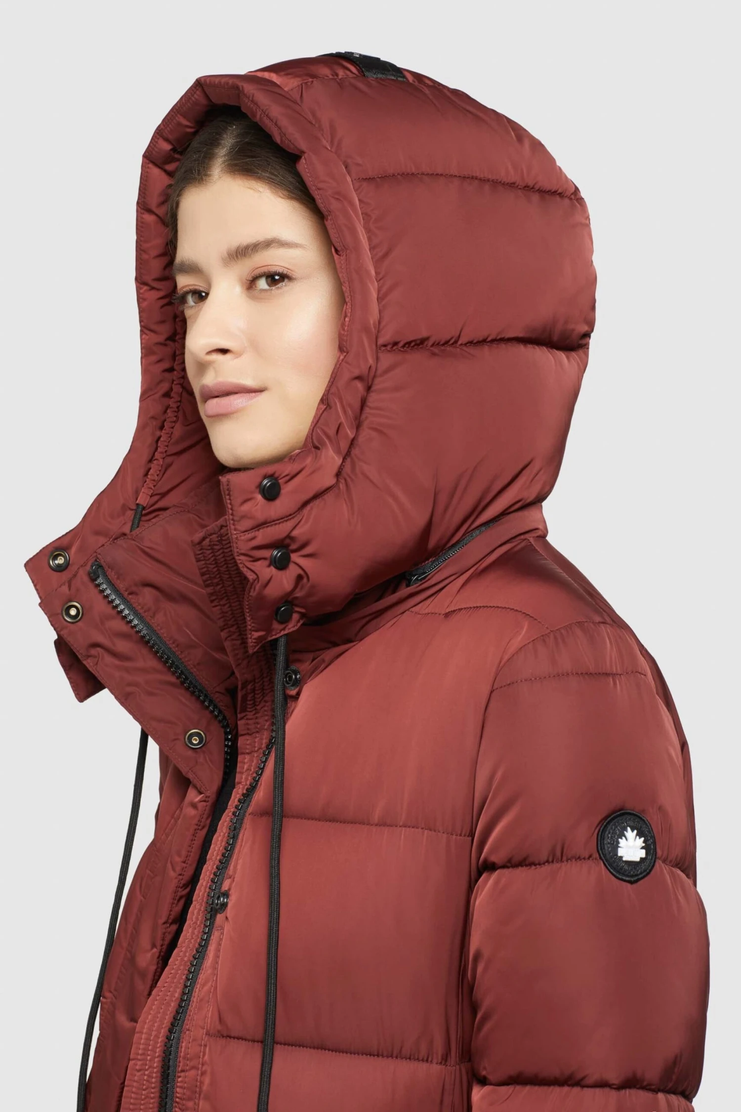 Khujo Manteaux Dhiver Manteau D’hiver HAZELLE Femme Rouge Rouille 9 Khujo Manteaux Dhiver Manteau D’hiver HAZELLE Femme Rouge Rouille - Image 7