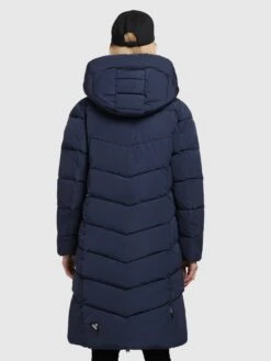 Khujo Manteaux De Mi-saison Manteau Mi-saison Klayd Femme Bleu Foncé -Khujo 18477ff816dbd6095c6210016cdeb49a