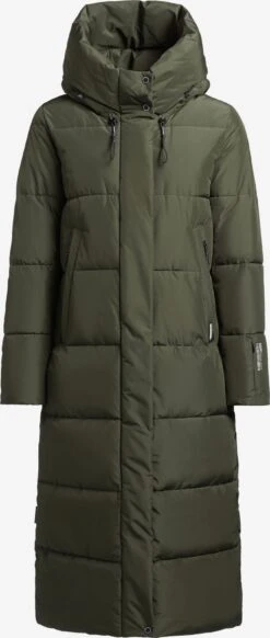 Khujo Manteaux Dhiver Manteau D’hiver Soulani2 Femme Vert Foncé