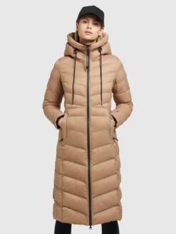 Khujo Manteaux Dhiver Manteau D’hiver Ingram 2 Femme Beige Foncé -Khujo 18f807de2b9e2891c615756a4a10c59e