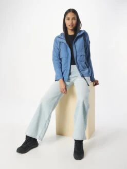 Khujo Vestes De Mi-saison Veste Mi-saison Zahira Femme Bleu-gris -Khujo 1a4456c8b69e48e61edaf5060a35235e