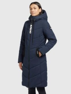 Khujo Vestes Dhiver Veste D’hiver Aribay Femme Bleu Marine -Khujo 1ad6645f94271dec435b29ef4c51098f
