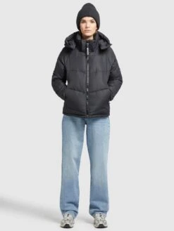 Khujo Vestes Dhiver Veste D’hiver Monty 2 Femme Bleu Nuit -Khujo 1b0c9183e30c085560f69bac08851993