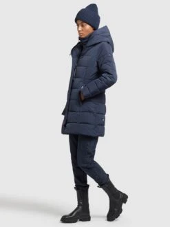 Khujo Manteaux Courts Manteau D’hiver Floyt Femme Bleu Foncé -Khujo 1bbe9e627b1019f41c702cbf9019c869