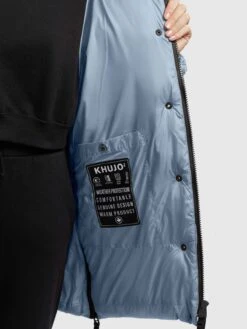 Khujo Vestes Dhiver Veste D’hiver Franee Femme Bleu Clair -Khujo 1c975a563cce66a024086de2a8e0a4bc
