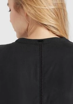 Khujo Robes Fluides Robe-chemise Crepes Femme Noir -Khujo 1cfc3dc9dd113d3a7fb4b35c94e2934d