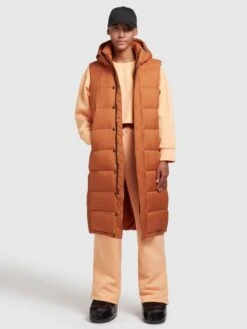 Khujo Vestes Sans Manches Gilet Magneta Femme Orange -Khujo 20e4f05707c65c95e7a039bc86768f28