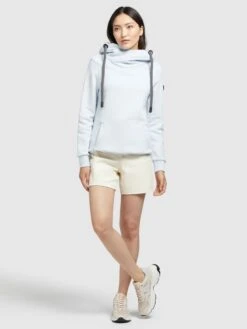 Khujo Sweats à Capuche Sweat-shirt Rhabea Femme Bleu Clair -Khujo 21900f08daf9c6f4f60f09ce63798364