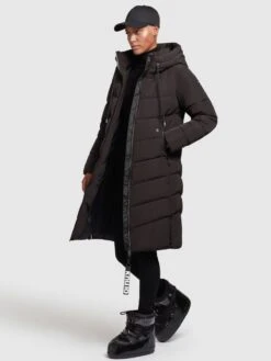 Khujo Manteaux Dhiver Manteau D’hiver Ayleena Femme Noir -Khujo 229bb743f0571eccd2cf19f56c9a913c