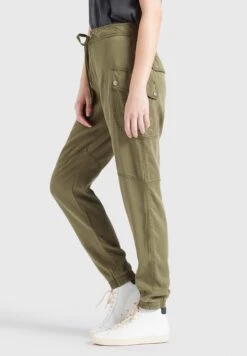 Khujo Pantalons Cargo Effilé Pantalon Cargo Joslin Femme Olive -Khujo 23429d3217a63b267ae8c51b1419fe8d