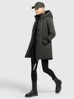 Khujo Vestes Dhiver Veste D’hiver Jerry Femme Olive -Khujo 268bd1d06aff8c6c9dfc59f7addd0f5b