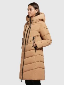 Khujo Manteaux De Mi-saison Manteau Mi-saison Klayd Femme Ocre -Khujo 2838c3830bb5d6bf5a76f61770d13b37
