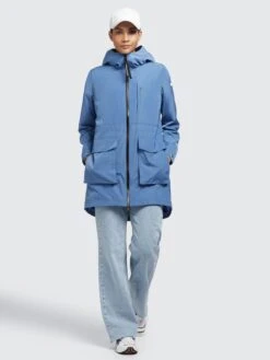 Khujo Manteaux De Mi-saison Manteau Mi-saison Ging Femme Bleu -Khujo 2899e8c1ffb0260bbf3ba0302db3ac6d