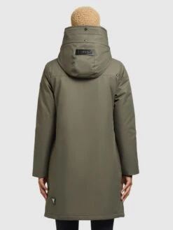 Khujo Manteaux De Mi-saison Manteau Mi-saison LISAD Femme Kaki -Khujo 2d97fecdb93a8f8cf7ef836f59d38569