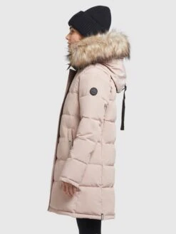 Khujo Manteaux Dhiver Manteau D’hiver Cloren Femme Rose -Khujo 30837ff3df43b7730a182073687dac36