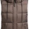 Khujo Vestes Sans Manches Gilet Eden Femme Moka