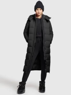 Khujo Manteaux Dhiver Manteau D’hiver EMORIA MATT Femme Noir -Khujo 31af45779a8c6b374285da9d2bb6223e