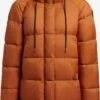 Khujo Vestes Dhiver Veste D’hiver Franee Femme Orange Foncé