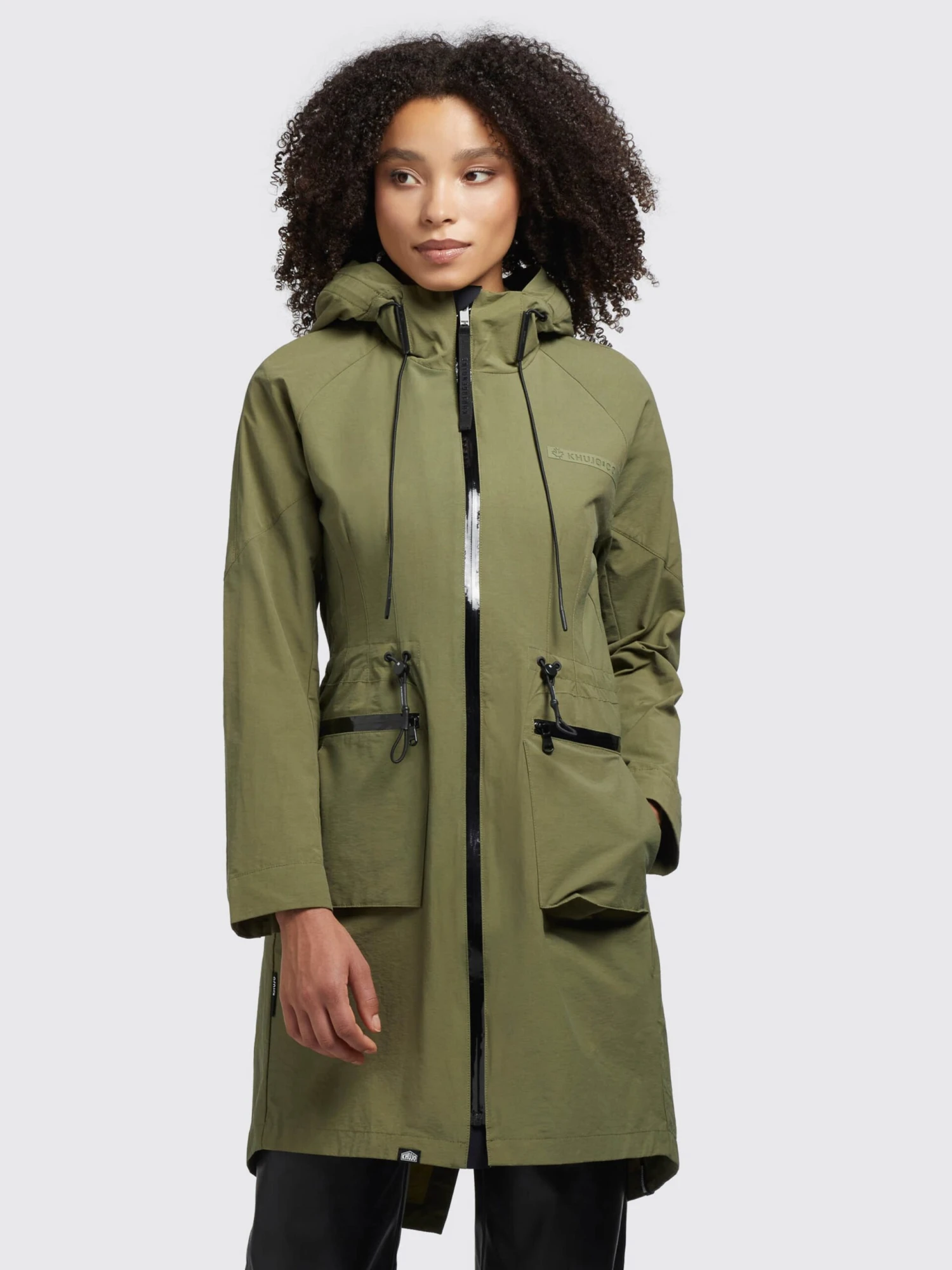 Khujo Parkas Parka Mi-saison Femme Olive 4 Khujo Parkas Parka Mi-saison Femme Olive - Image 2