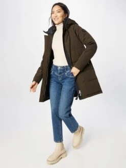 Khujo Manteaux Dhiver Manteau D’hiver Cloren Femme Olive -Khujo 35315ad2c97d28a319682e9c3e8ebb20