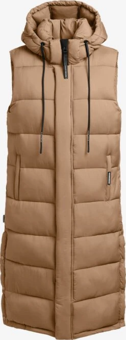 Khujo Vestes Sans Manches Gilet Tourin Femme Noisette