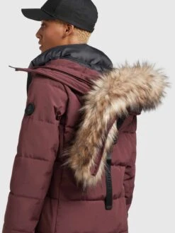 Khujo Manteaux Dhiver Manteau D’hiver Cloren Femme Rouge Foncé -Khujo 3907af00973dd3520703aa6ef457757f