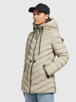 Khujo Vestes De Mi-saison Veste Mi-saison Noomi Femme Vert Pastel -Khujo 393f7dda9fb2a8b31e981fd59504b8af