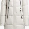 Khujo Manteaux Dhiver Manteau D’hiver Melona Femme Blanc Perle -Khujo 3b253744f8e301335daaf46fdd90552b