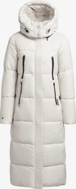 Khujo Manteaux Dhiver Manteau D’hiver Melona Femme Blanc Perle