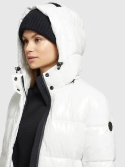 Khujo Manteaux Dhiver Manteau D’hiver Tonka Femme Blanc Cassé -Khujo 3d9e4fb560825ea4389c558e638701e5