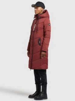 Khujo Manteaux De Mi-saison Manteau Mi-saison Aribay Femme Rouge Rouille -Khujo 4275482bdabaa4cfcc16178f7f2181ad