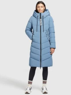 Khujo Manteaux Dhiver Manteau D’hiver Ayleena Femme Bleu Clair -Khujo 42bdcac3940156ad6170ce26777d48a3