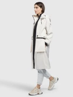 Khujo Manteaux De Mi-saison Manteau Mi-saison Paxi Femme Blanc -Khujo 435c01f84be657b90a2d09b78ab7facf