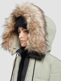 Khujo Manteaux Dhiver Manteau D’hiver LOLL Femme Vert Pastel -Khujo 442b5ba70818fd789e85cd49aaecd65b