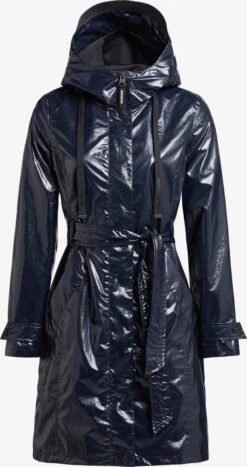Khujo Manteaux De Pluie Manteau Mi-saison Alecia Femme Bleu Nuit